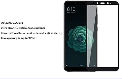 محافظ صفحه نمایش شیشه ای 5D برای گوشی شیائومی Mi A2 و Mi 6X با پوشش کامل - فریم مشکی محافظ صفحه نمایش شیشه ای 5D برای گوشی شیائومی Mi A2 و Mi 6X با پوشش کامل - فریم مشکی
