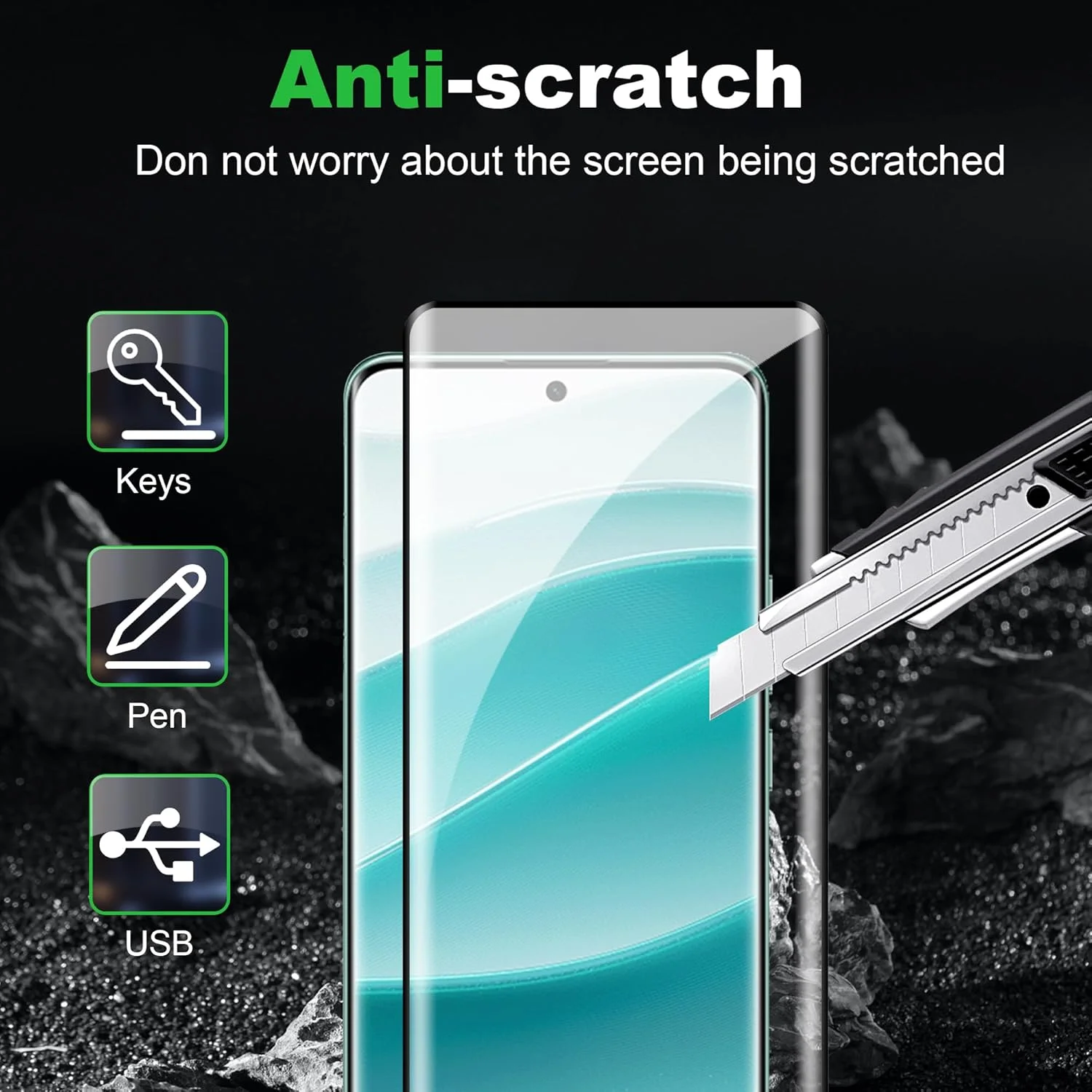 محافظ صفحه نمایش شیشه ای حرارت دیده Rojeuinn برای گوشی شیائومی Redmi Note 14 Pro Plus 5G، [بسته 2 عددی محافظ شیشه ای + 2 عدد محافظ دوربین]، محافظ صفحه نمایش ضد خش با سختی 9H، محافظ صفحه نمایش HD