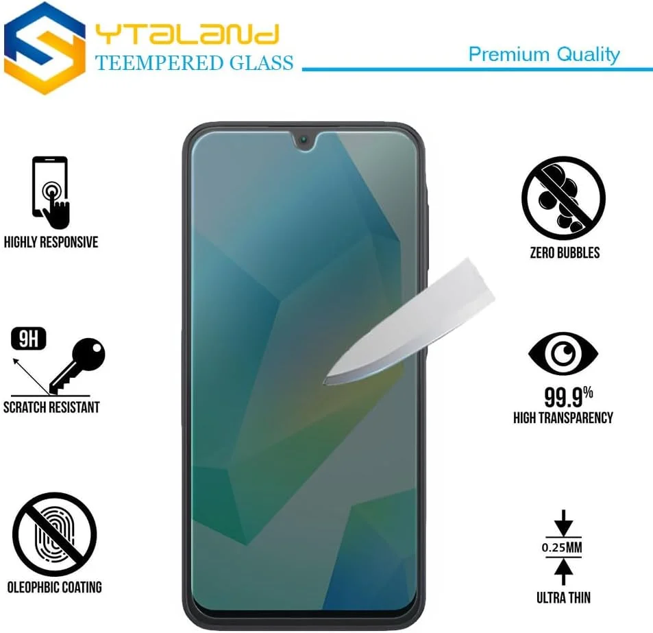 محافظ صفحه نمایش حریم خصوصی Ytaland بسته 2 عددی برای شیائومی Redmi 14C/Poco C75، شیشه محافظ ضد جاسوسی، فیلم محافظ صفحه نمایش حریم خصوصی، [ضد جاسوسی] [سختی 9H برای شیشه حرارت دیده] [بدون حباب]