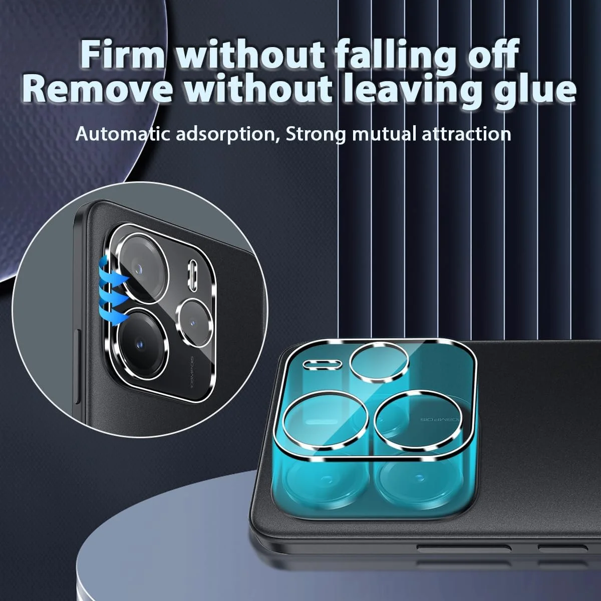 محافظ لنز دوربین شیشه ای Lutree برای شیائومی Redmi Note 14 5G، بسته 2 عددی، سختی 9H، ضد خش، محافظ صفحه نمایش HD دوربین عقب محافظ لنز دوربین شیشه ای Lutree برای شیائومی Redmi Note 14 5G، بسته 2 عددی، سختی 9H، ضد خش، محافظ صفحه نمایش HD دوربین عقب