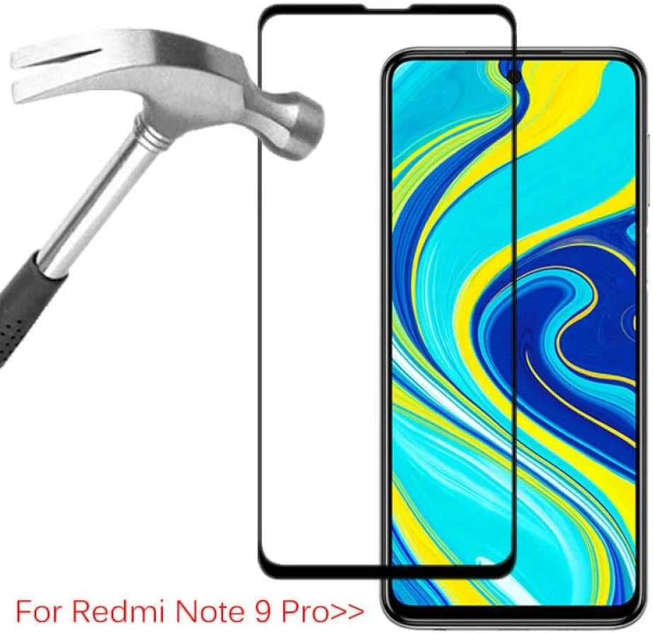 بسته 3 عددی محافظ صفحه نمایش شیشه ای حرارت دیده MIBQM برای گوشی Redmi Note 9s و فیلم محافظ شیشه ای برای گوشی Xiaomi Note 9 Pro