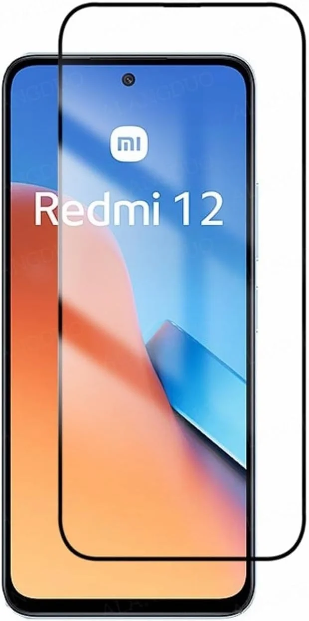 محافظ صفحه نمایش شیشه ای تمپرد فول چسب لبه به لبه نصب آسان EMODIL برای گوشی های شیائومی ردمی 12 / ردمی نوت 12R / پوکو M6 پرو