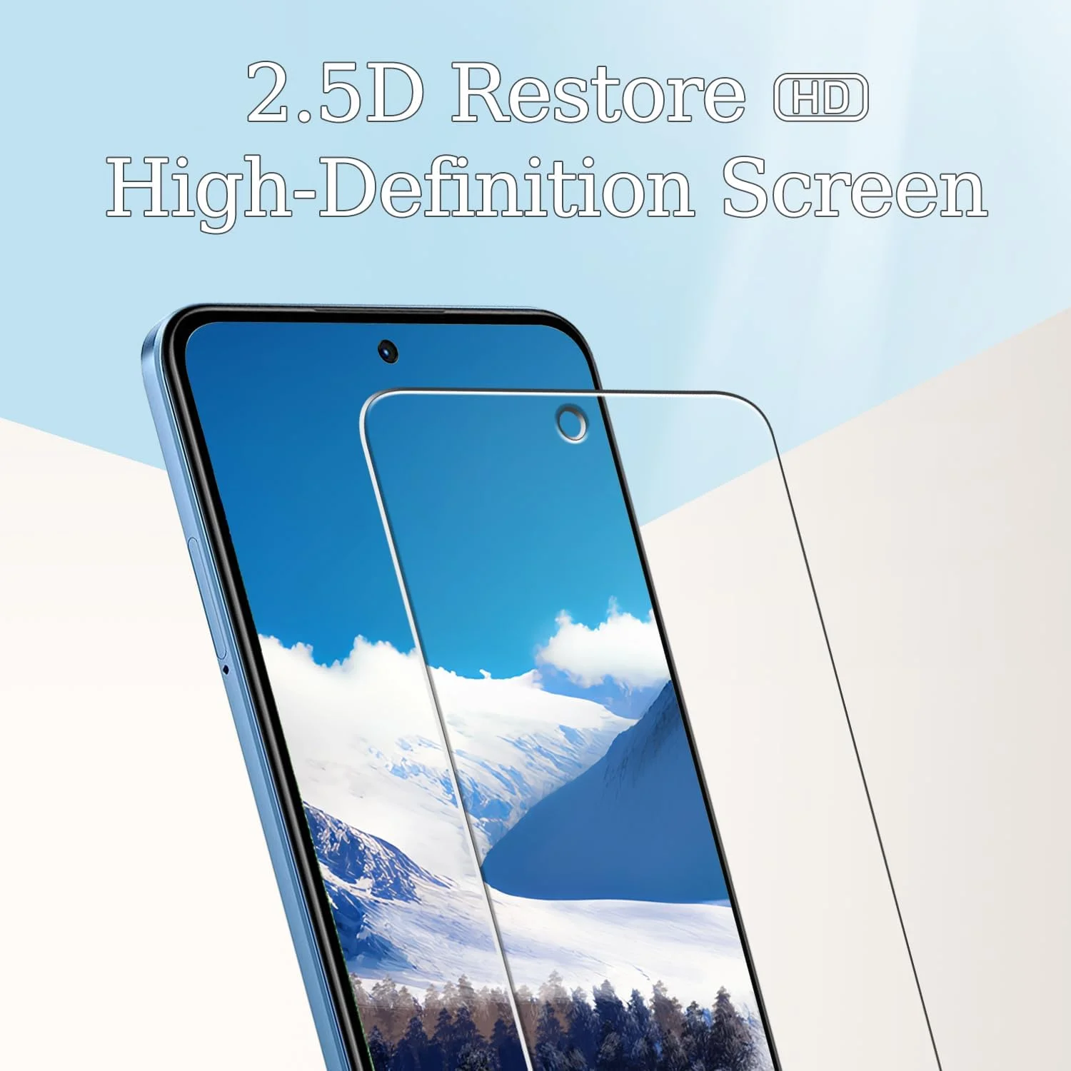 محافظ صفحه نمایش [بسته 3 عددی] Kesuwe برای گوشی شیائومی Redmi Note 12، شیشه حرارت دیده با سختی 9H، ضد خش، فوق العاده مقاوم، شفافیت HD، بدون حباب، نصب آسان، سازگار با قاب