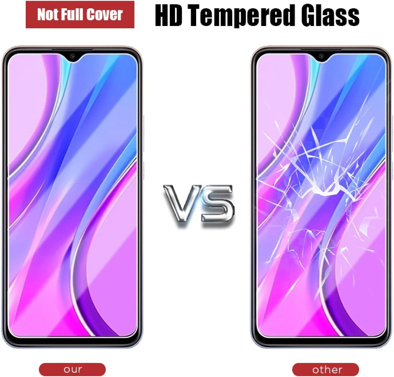 محافظ صفحه نمایش شیشه ای حرارت دیده Woowin، بسته 3 عددی، مناسب برای گوشی های شیائومی ردمی نوت 10 9 8 K30 K40 پرو K30 اولترا، برای ردمی نوت 9 پرو