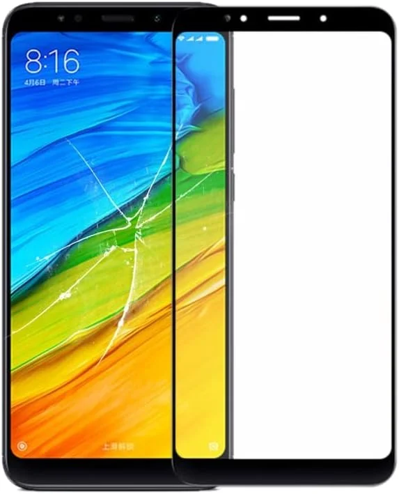 شیشه لنز بیرونی صفحه نمایش جلویی گوشی موبایل به همراه چسب شفاف نوری OCA برای شیائومی Redmi Note 5