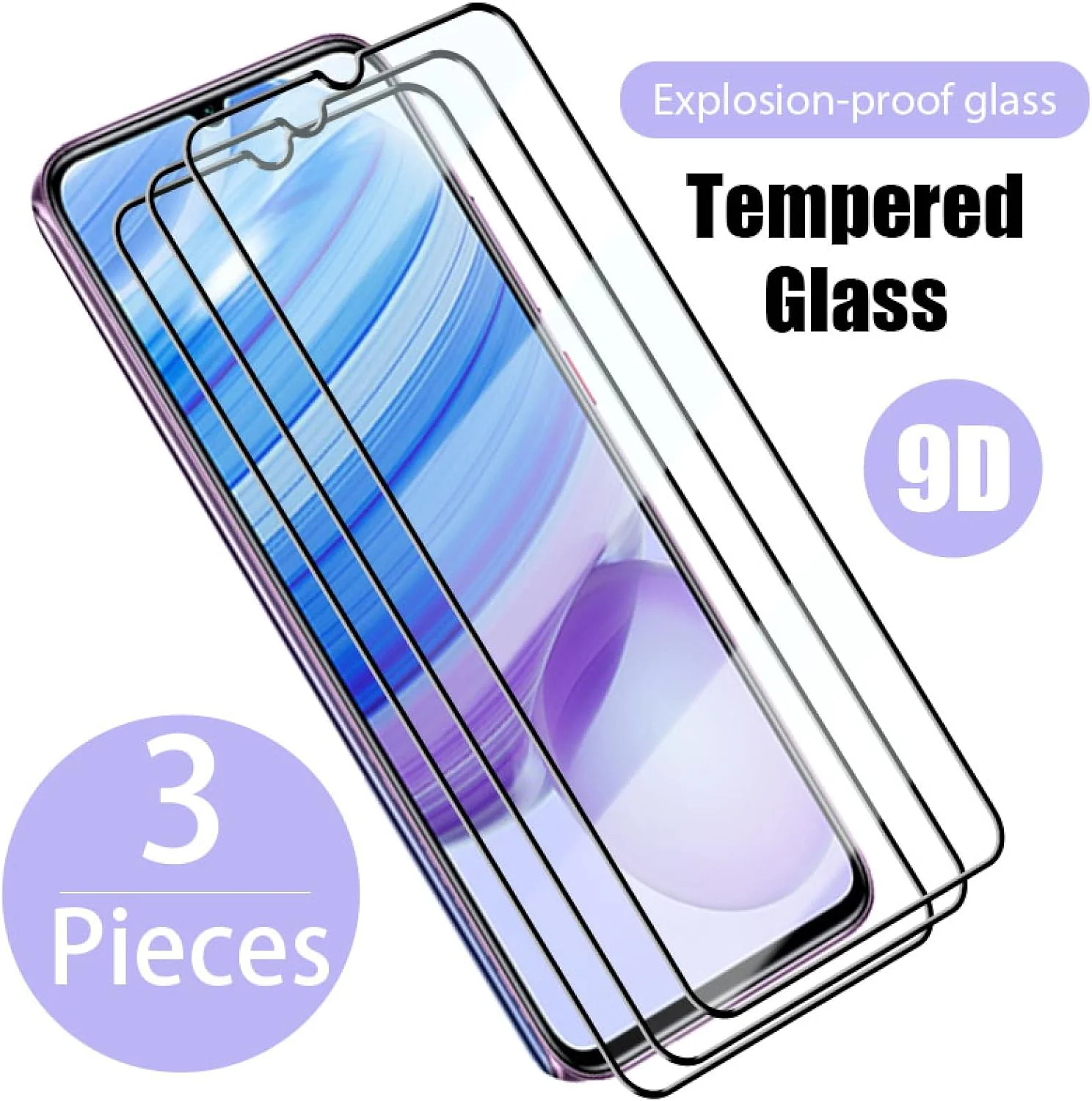 محافظ صفحه نمایش شیشه ای حرارت دیده Woowin بسته 3 عددی برای شیائومی Redmi K40 Pro K40 K30