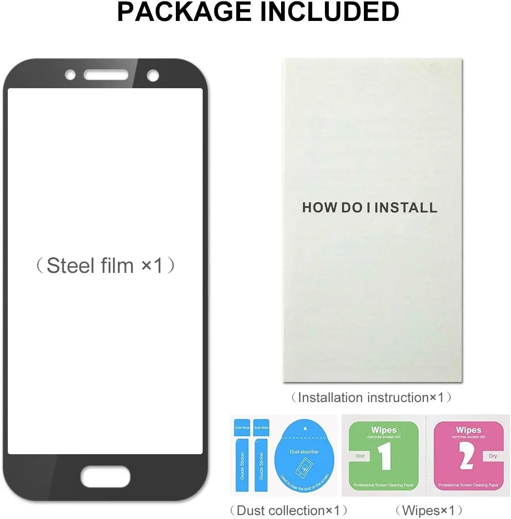 محافظ صفحه نمایش سه بعدی به روز شده E-Hamii برای شیائومی Redmi 5 Plus (مشکی) پوشش کامل صفحه نمایش، مقاوم در برابر اثر انگشت و ضد انفجار، ضد خش 9H