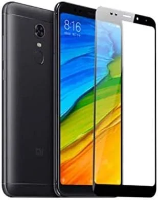 محافظ صفحه نمایش شیشه ای تمام صفحه شیائومی برای ردمی 5 پلاس - مشکی