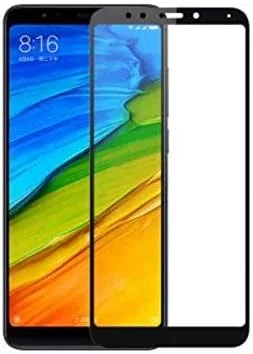 محافظ صفحه نمایش شیشه ای تمام صفحه شیائومی برای ردمی 5 پلاس - مشکی