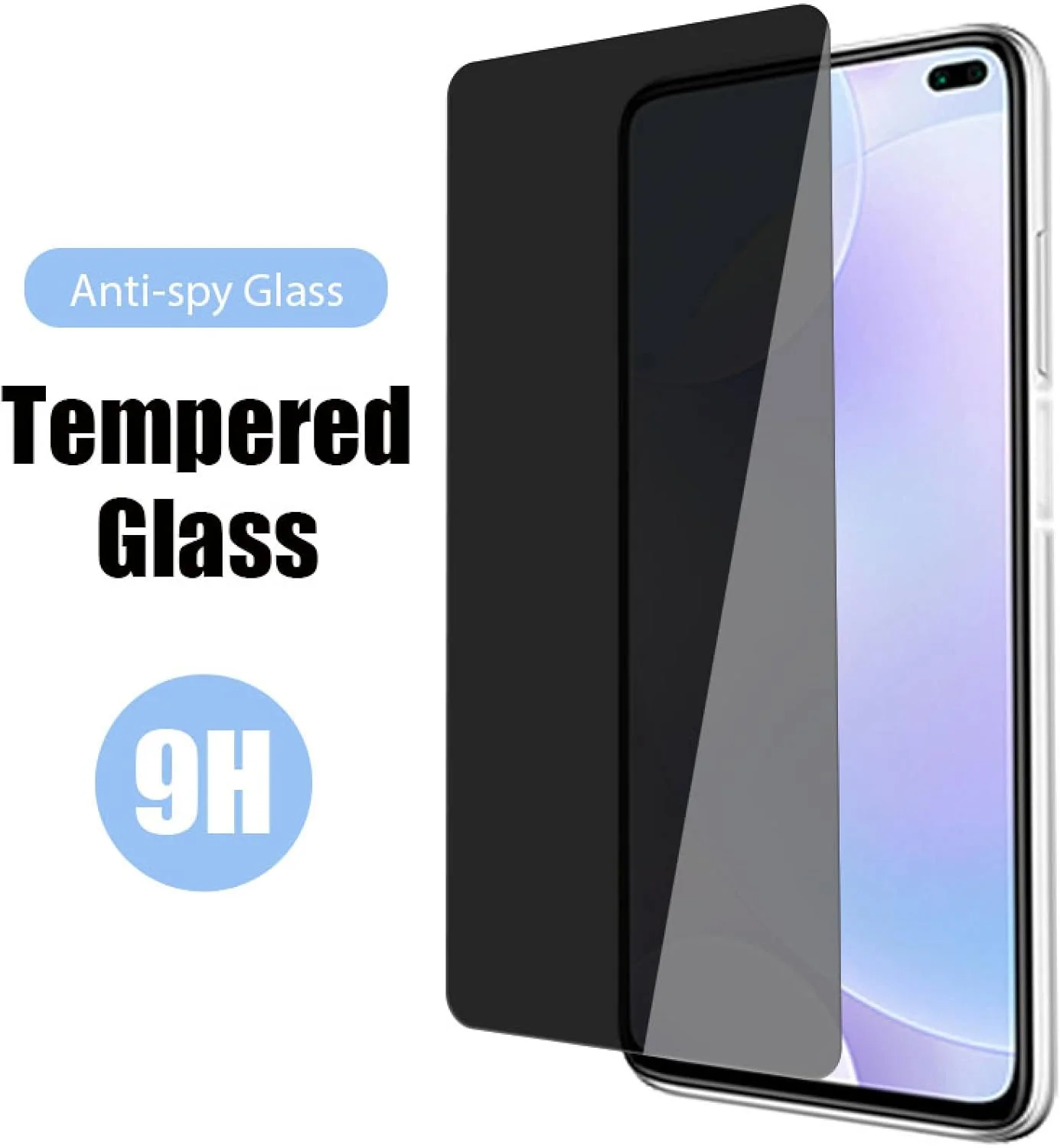 بسته 3 عددی محافظ صفحه نمایش حریم خصوصی شیشه ای برای گوشی پوکو F3، محافظ ضد جاسوسی برای شیائومی پوکو X2