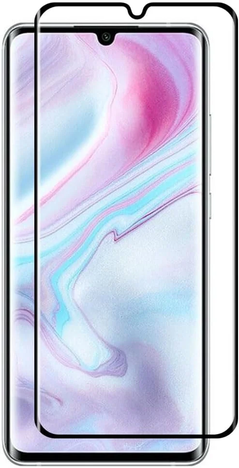 محافظ صفحه نمایش مارگون برای شیائومی می نوت 10 لایت، شیشه حرارت دیده ممتاز، نصب آسان، سازگار با قاب (شیائومی می نوت 10 لایت، مشکی)