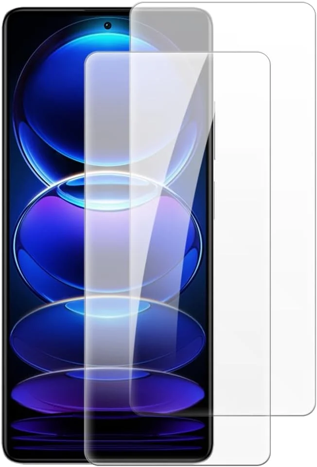 شنتایم [بسته 2 عددی] محافظ صفحه نمایش شیشه ای سازگار با شیائومی ردمی نوت 12 ییبو (6.67 اینچ)، شفاف HD ضد خش، بدون حباب، سازگار با قاب