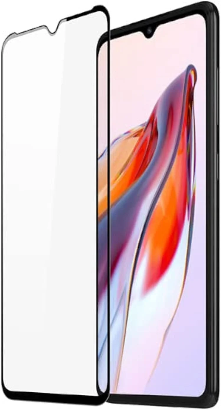 محافظ صفحه نمایش شیشه ای تمپرد شیائومی Redmi 12C / 10C / 11A / Poco C40 / Poco C55 با چسب کامل و پوشش لبه به لبه، محصول Emodil ® برای شیائومی Redmi 12C