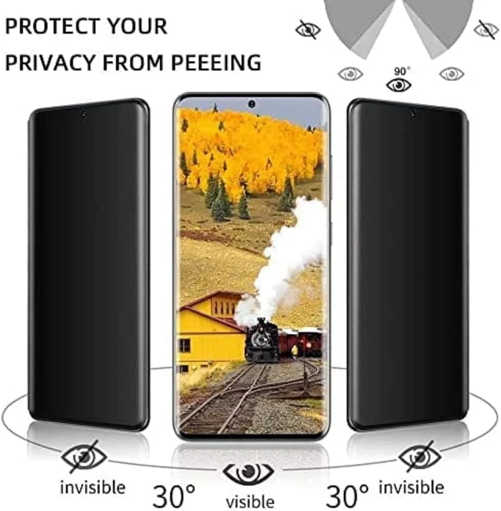 محافظ صفحه نمایش حریم خصوصی Sewutoyu [بسته 2 عددی] سازگار با Xiaomi 13 Ultra، محافظ صفحه نمایش شیشه ای حرارت دیده حریم خصوصی پوشش کامل ضد جاسوسی