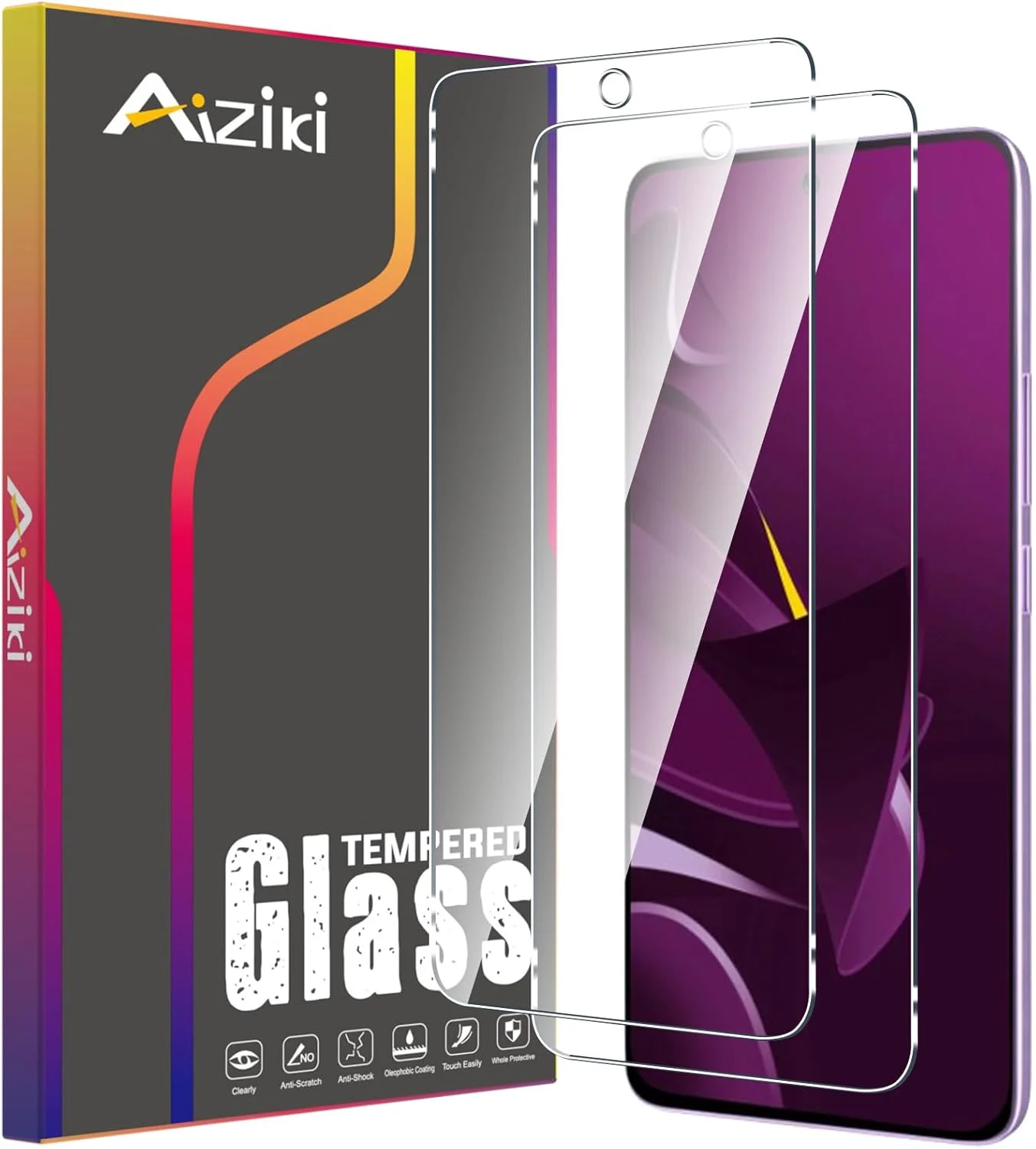 آیزیکی [2 عدد محافظ صفحه نمایش شیشه ای تمپر شده برای شیائومی پوکو M7 پرو 4G، شفاف HD، ضد خش، ضد اثر انگشت، پوشش کامل صفحه نمایش با سختی 9H برای شیائومی پوکو M7 پرو 4G]
