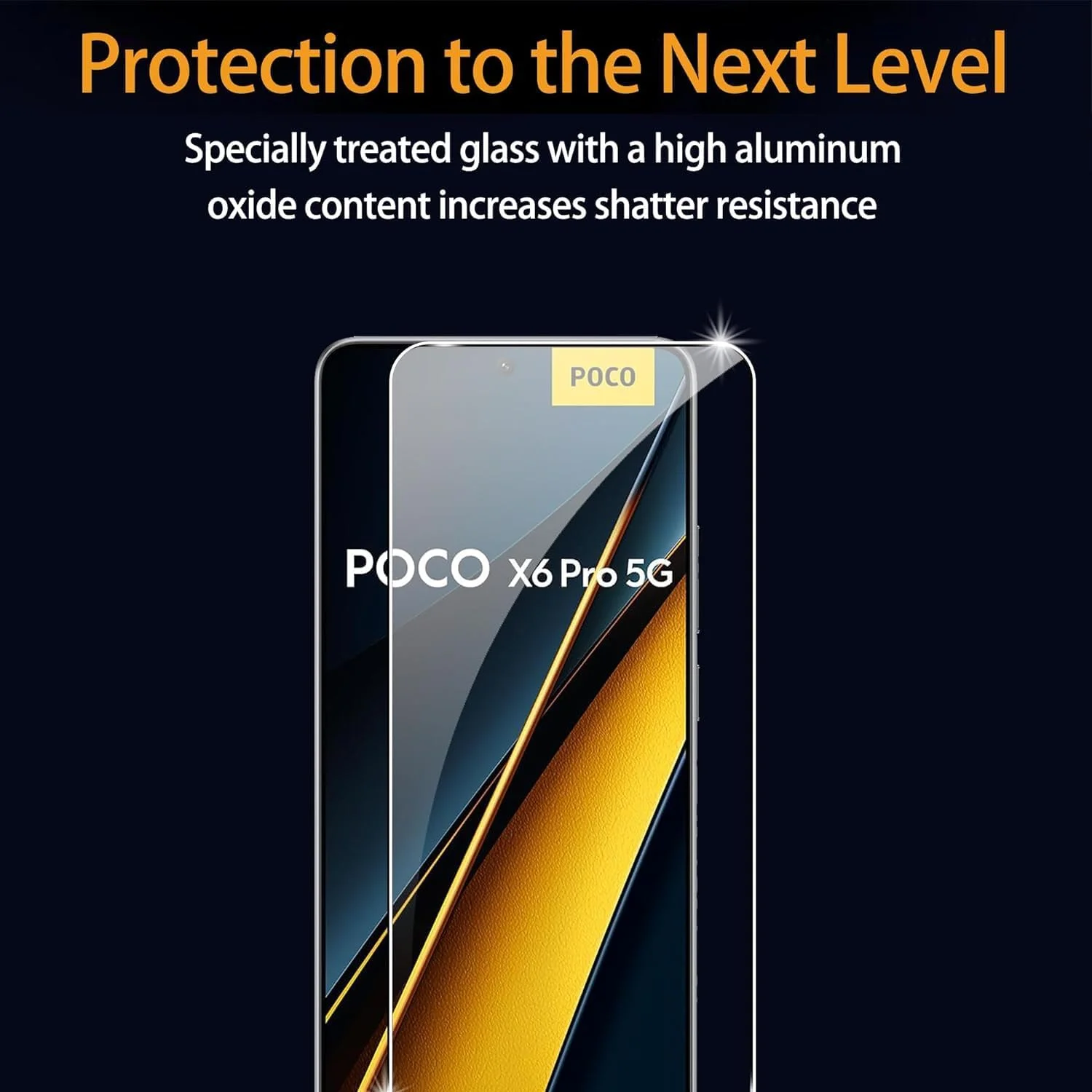 محافظ صفحه نمایش شیشه ای 2+2 عددی Gruattreay سازگار با گوشی شیائومی Poco X6 Pro 5G به همراه محافظ لنز دوربین، سختی 9H، ضد خش، ضد اثر انگشت محافظ صفحه نمایش شیشه ای 2+2 عددی Gruattreay سازگار با گوشی شیائومی Poco X6 Pro 5G به همراه محافظ لنز دوربین، سختی 9H، ضد خش، ضد اثر انگشت