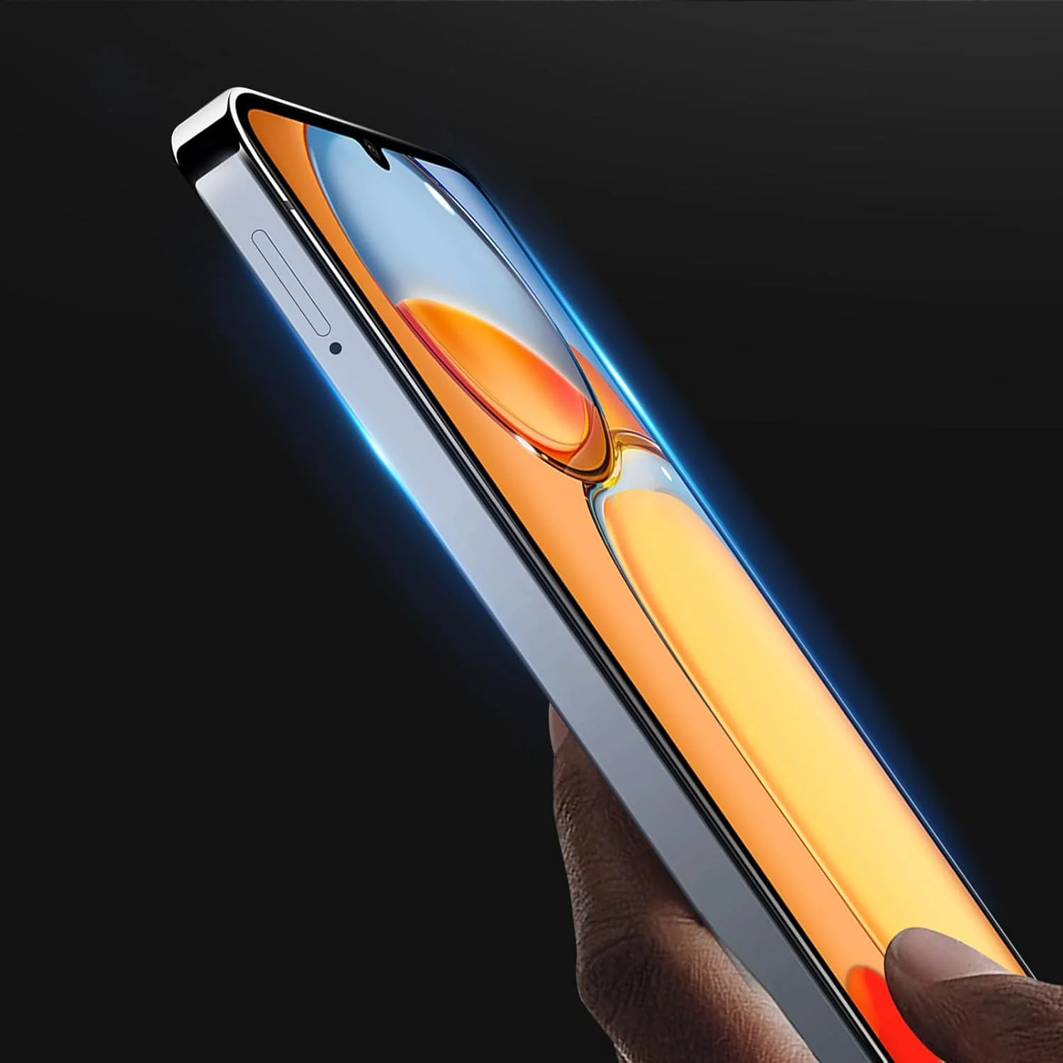 محافظ صفحه نمایش شیشه ای تمپرد فول چسب لبه به لبه نصب آسان EMODIL برای Xiaomi Redmi 13C / Poco C65