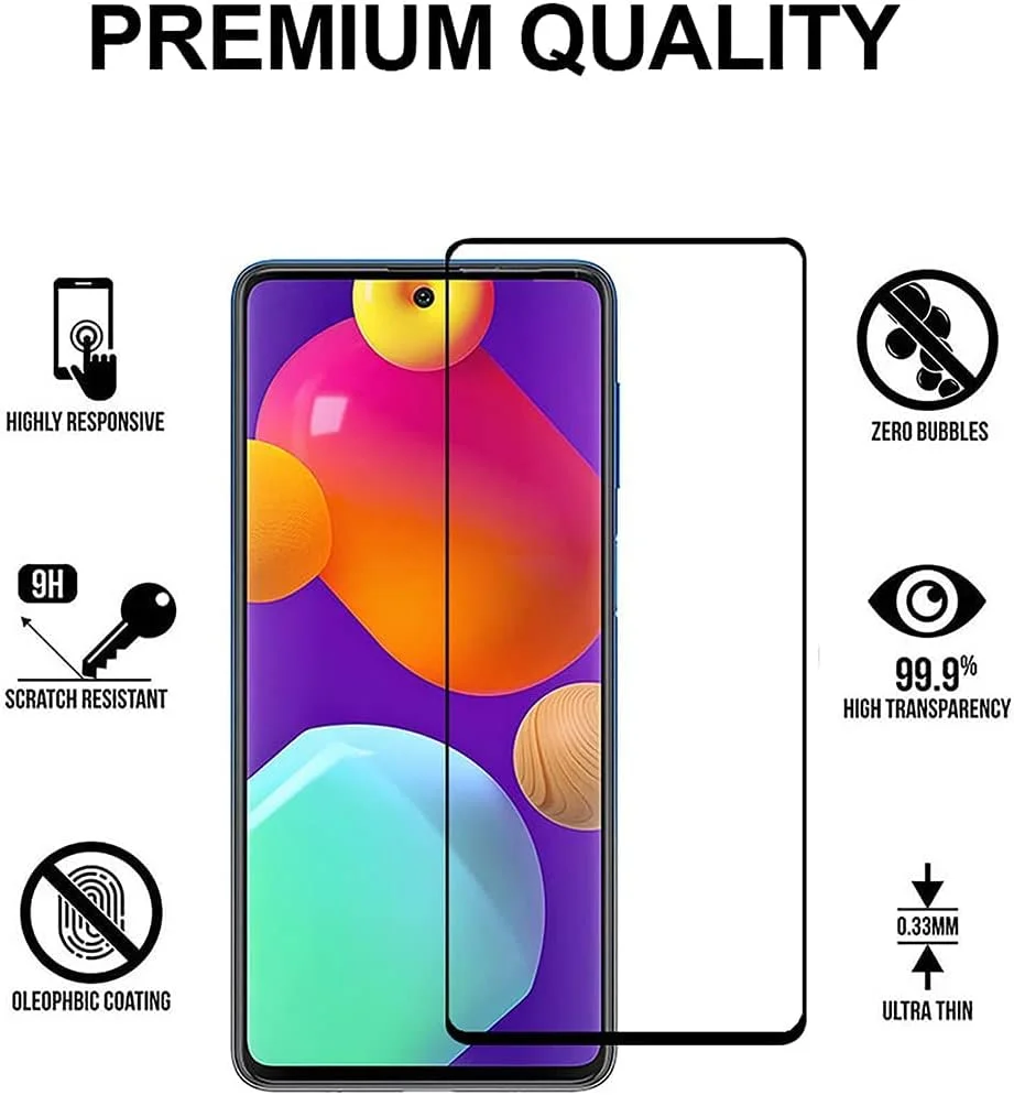 محافظ صفحه نمایش شیشه ای حرارت دیده برای شیائومی ردمی نوت 10 / نوت 10S مشکی