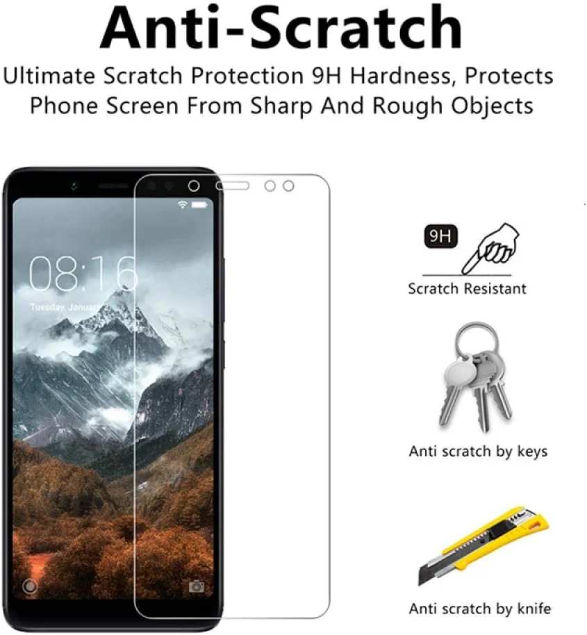 کاور گوشی موبایل شیائومی ردمی 7 و ردمی نوت 7 پرو و 7S، جنس شیشه حرارت دیده، بسته 3 عددی