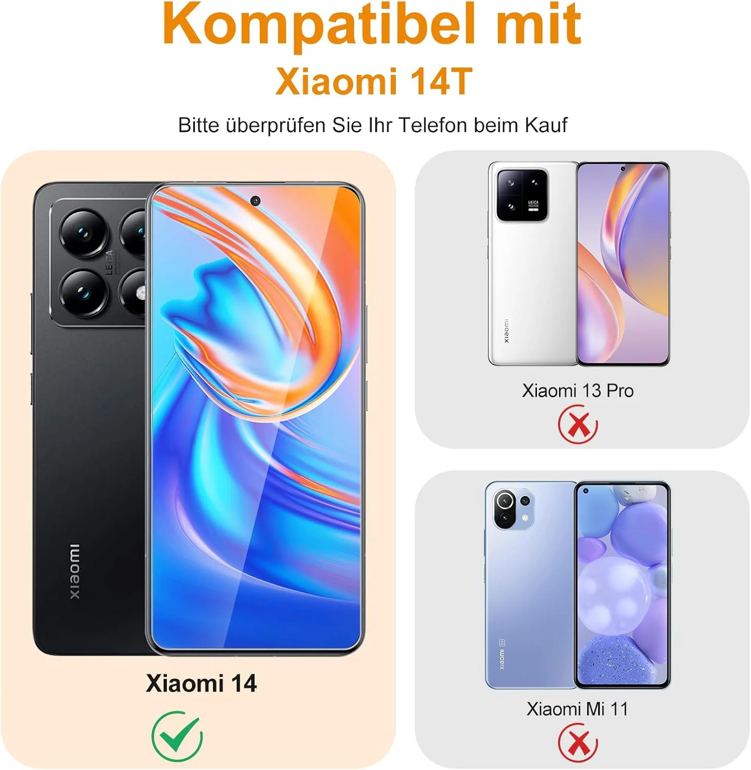 محافظ صفحه نمایش شیشه ای حرارت دیده برای شیائومی 14T Pro، بسته 2 عددی، محافظ صفحه نمایش با سختی 9H برای فیلم Mi 14T، ضد روغن، فوق العاده شفاف، اثر انگشت فوق العاده نازک، محافظ صفحه نمایش فوق العاده مقاوم