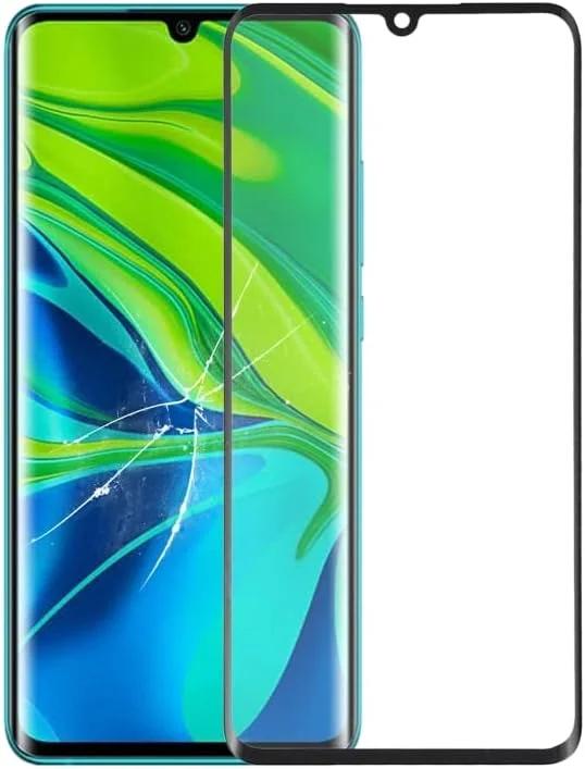قطعات یدکی موبایل، شیشه بیرونی صفحه نمایش جلو با چسب OCA اپتیکال شفاف برای شیائومی Mi CC9 Pro