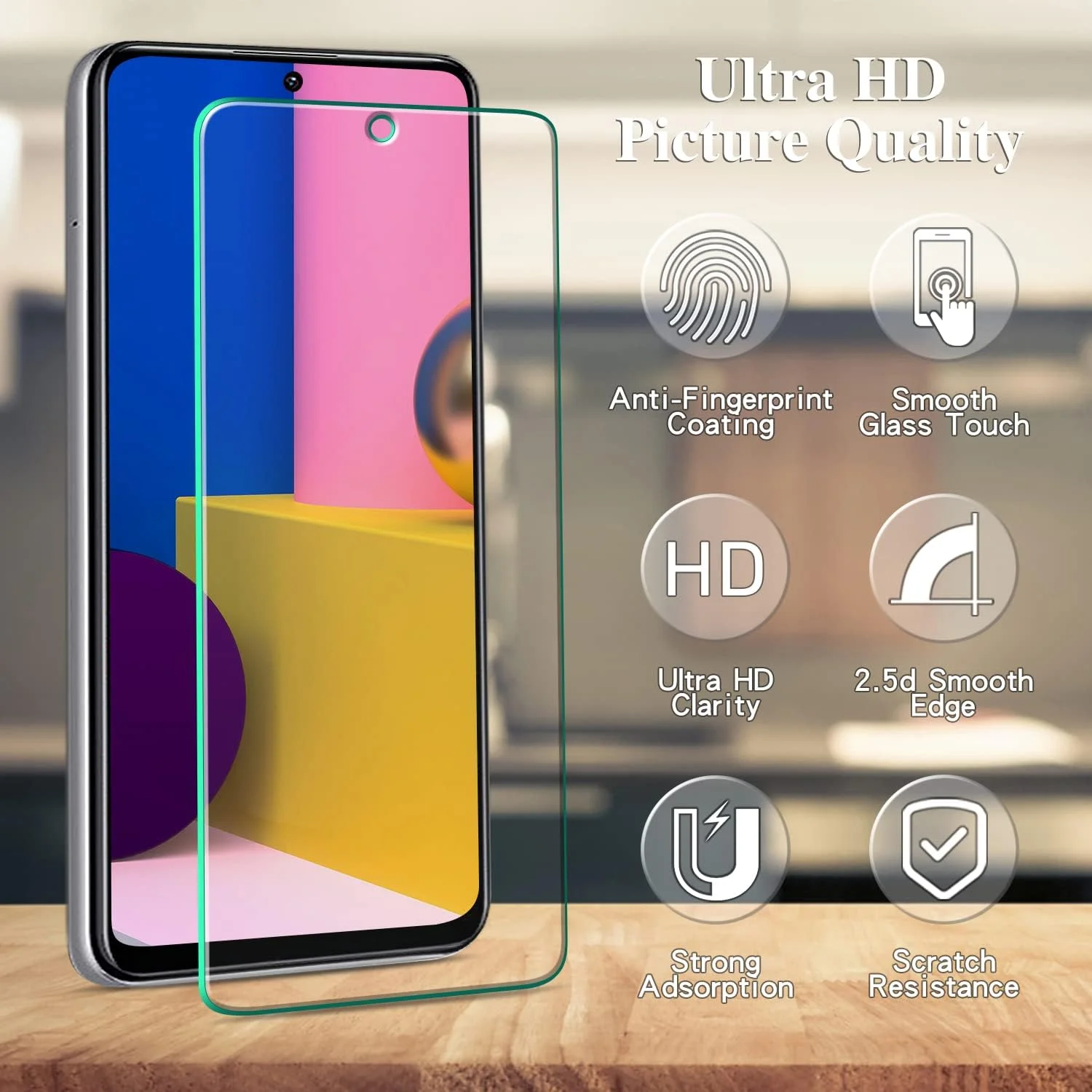 محافظ صفحه نمایش پک 3 عددی Pokolan برای گوشی شیائومی 11T 5G / 11T Pro 5G، شیشه حرارت دیده با سختی 9H، سازگار با قاب، بدون حباب، ضد خش، فوق العاده مقاوم