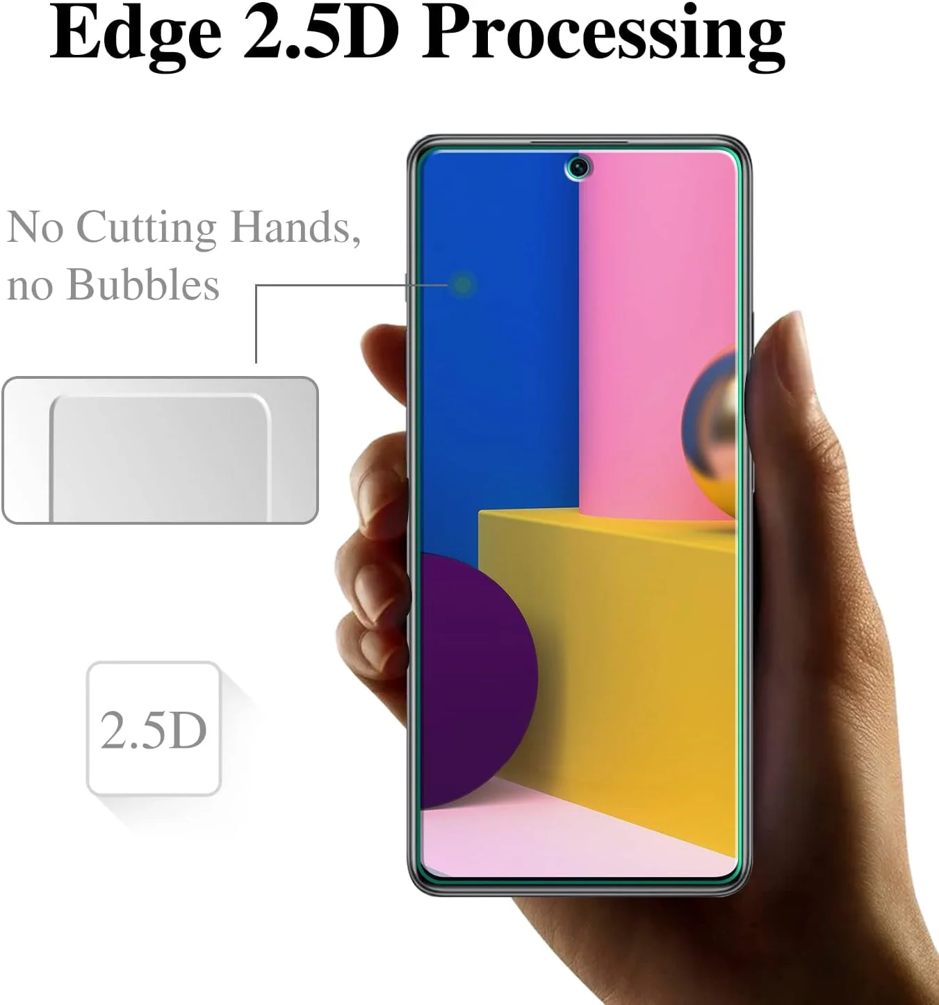 محافظ صفحه نمایش پک 3 عددی Pokolan برای گوشی شیائومی 11T 5G / 11T Pro 5G، شیشه حرارت دیده با سختی 9H، سازگار با قاب، بدون حباب، ضد خش، فوق العاده مقاوم