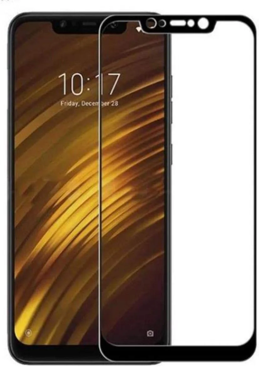 محافظ صفحه نمایش شیشه ای حرارت دیده برای گوشی شیائومی پوکو اف 1 - مشکی D5