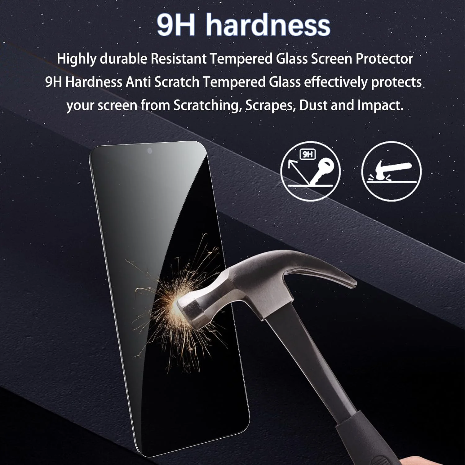 محافظ صفحه نمایش حریم خصوصی [بسته 2+2] برای شیائومی ردمی نوت 11/11S، فیلم شیشه ای حرارت دیده ضد جاسوسی، تشخیص اثر انگشت، سختی 9H، ضد خش، ضد اثر انگشت