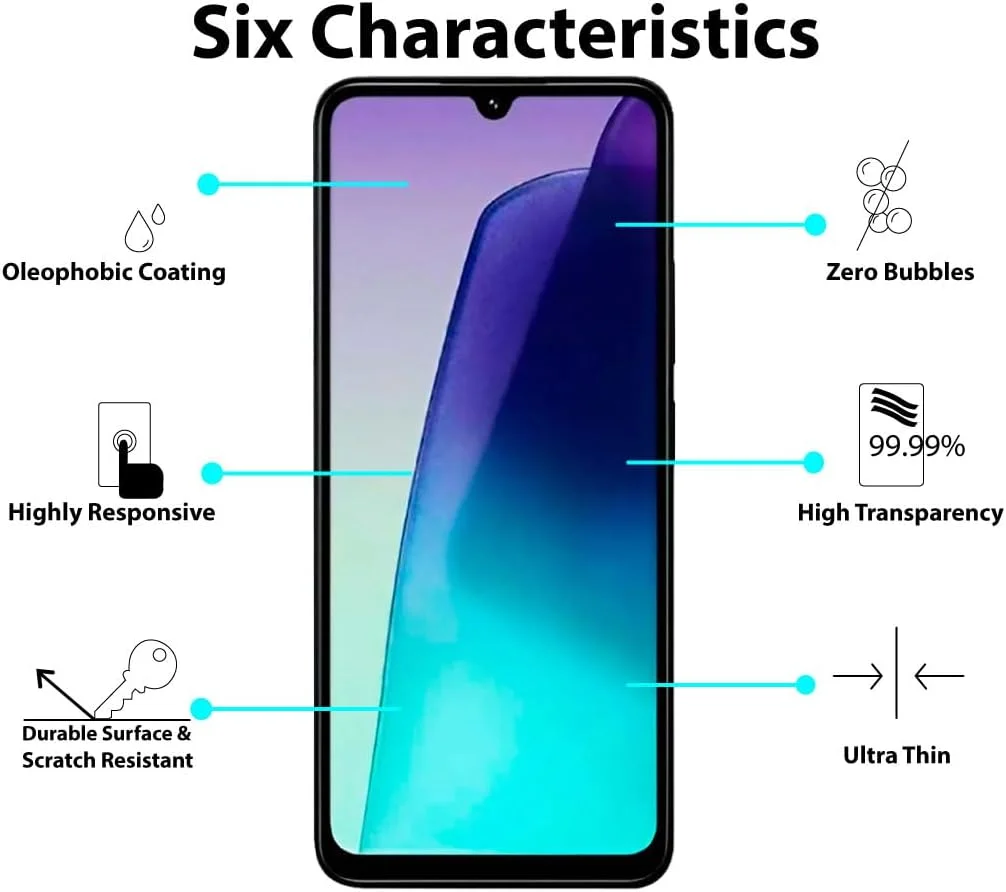 محافظ صفحه نمایش الحتروشی سازگار با شیائومی Redmi 14C / شیائومی Redmi 14R، شیشه حرارت دیده [ضد تابش نور] [پوشش کامل HD] [نصب آسان] [حساس به لمس]