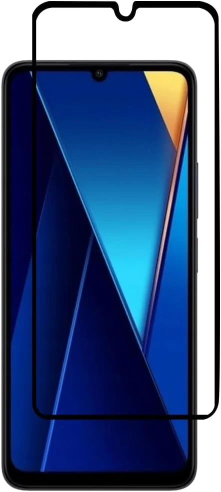 محافظ صفحه نمایش Al-HuTrusHi سازگار با Xiaomi Poco C65 / Poco M6، محافظ صفحه نمایش شیشه حرارت دیده [ضد تابش نور] [پوشش کامل HD] [نصب آسان] [سختی 9H] [حساس به لمس] [ضد خرد شدن]