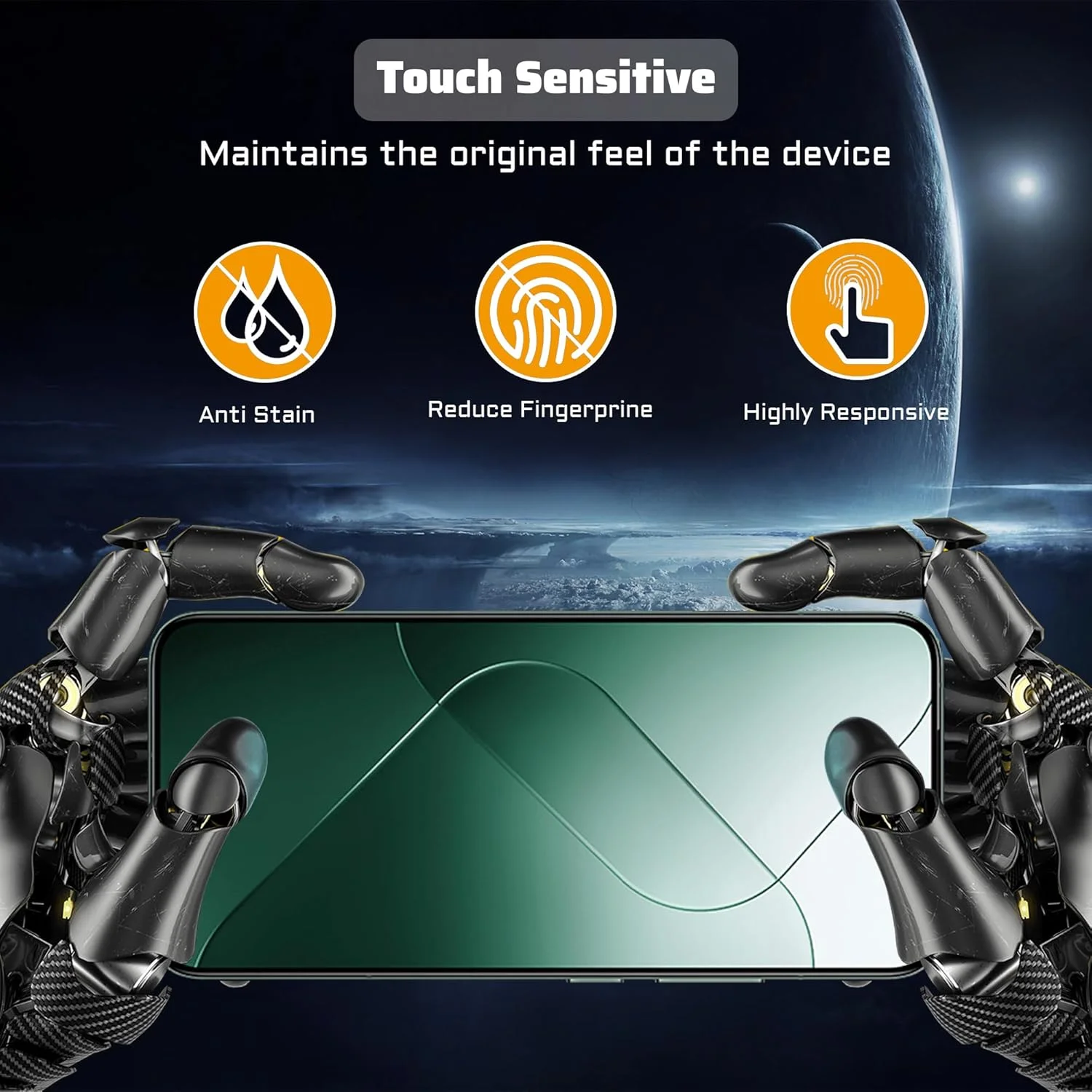 Lemxiee Screen Protector for Xiaomi 14 Tempered Glass [Pack of 2 + 2] Camera Protection + HD 9H Hardness Screen Protector Film Screen Protector for Xiaomi 14