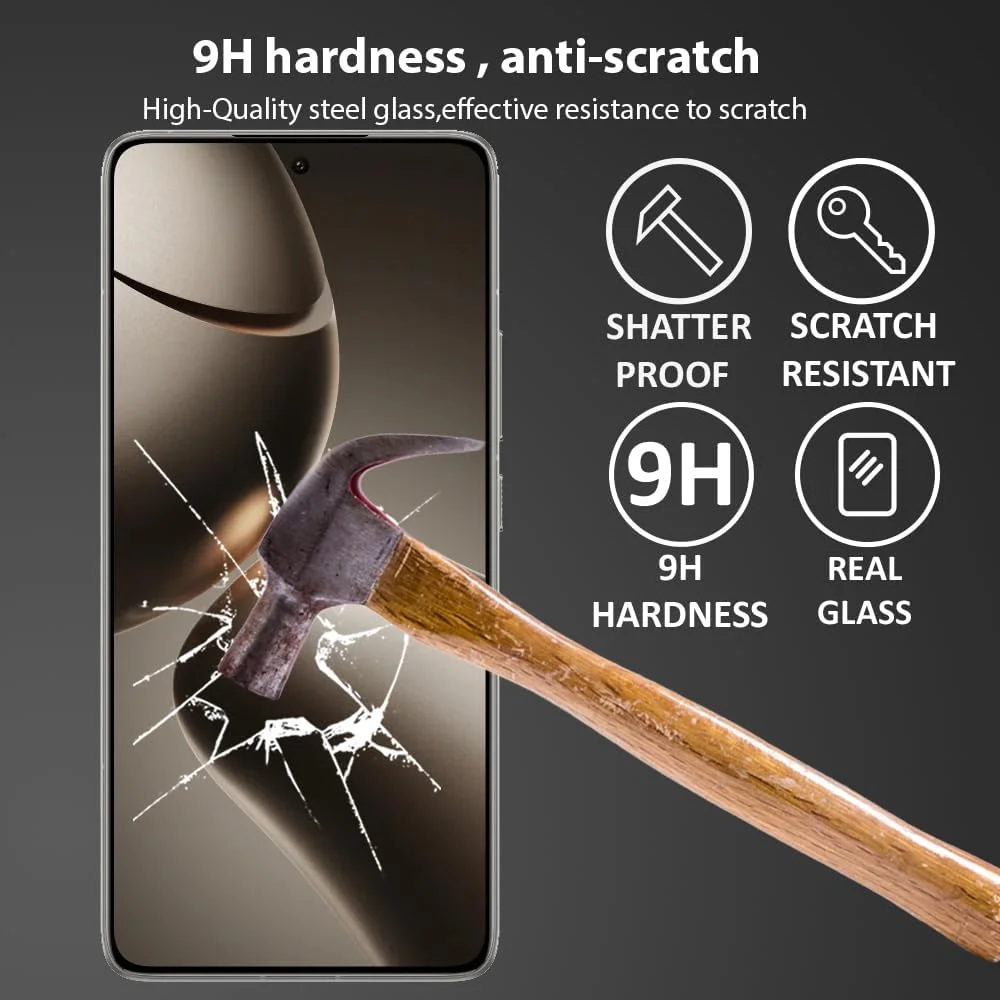 Al-HuTrusHi Screen protector compatible with Xiaomi 14T / Xiaomi 14T Pro Screen Protector Tempered Glass [Anti-Glare][HD Full Coverage][Easy Installation][Touch Sensitive]