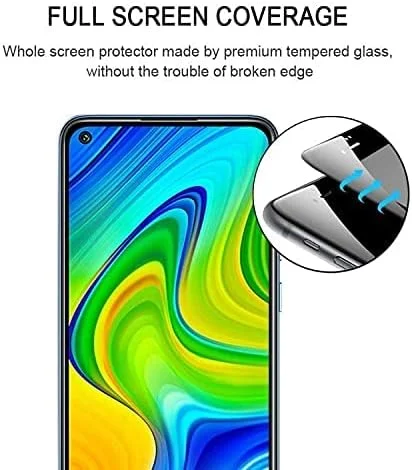 محافظ صفحه نمایش شیشه ای فول چسب لبه به لبه Xiaomi Redmi Note 9T / Redmi Note 9 5G / Redmi Note 9 توسط Emodil® محافظ صفحه نمایش شیشه ای فول چسب لبه به لبه Xiaomi Redmi Note 9T / Redmi Note 9 5G / Redmi Note 9 توسط Emodil®