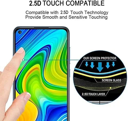 محافظ صفحه نمایش شیشه ای فول چسب لبه به لبه Xiaomi Redmi Note 9T / Redmi Note 9 5G / Redmi Note 9 توسط Emodil® محافظ صفحه نمایش شیشه ای فول چسب لبه به لبه Xiaomi Redmi Note 9T / Redmi Note 9 5G / Redmi Note 9 توسط Emodil®