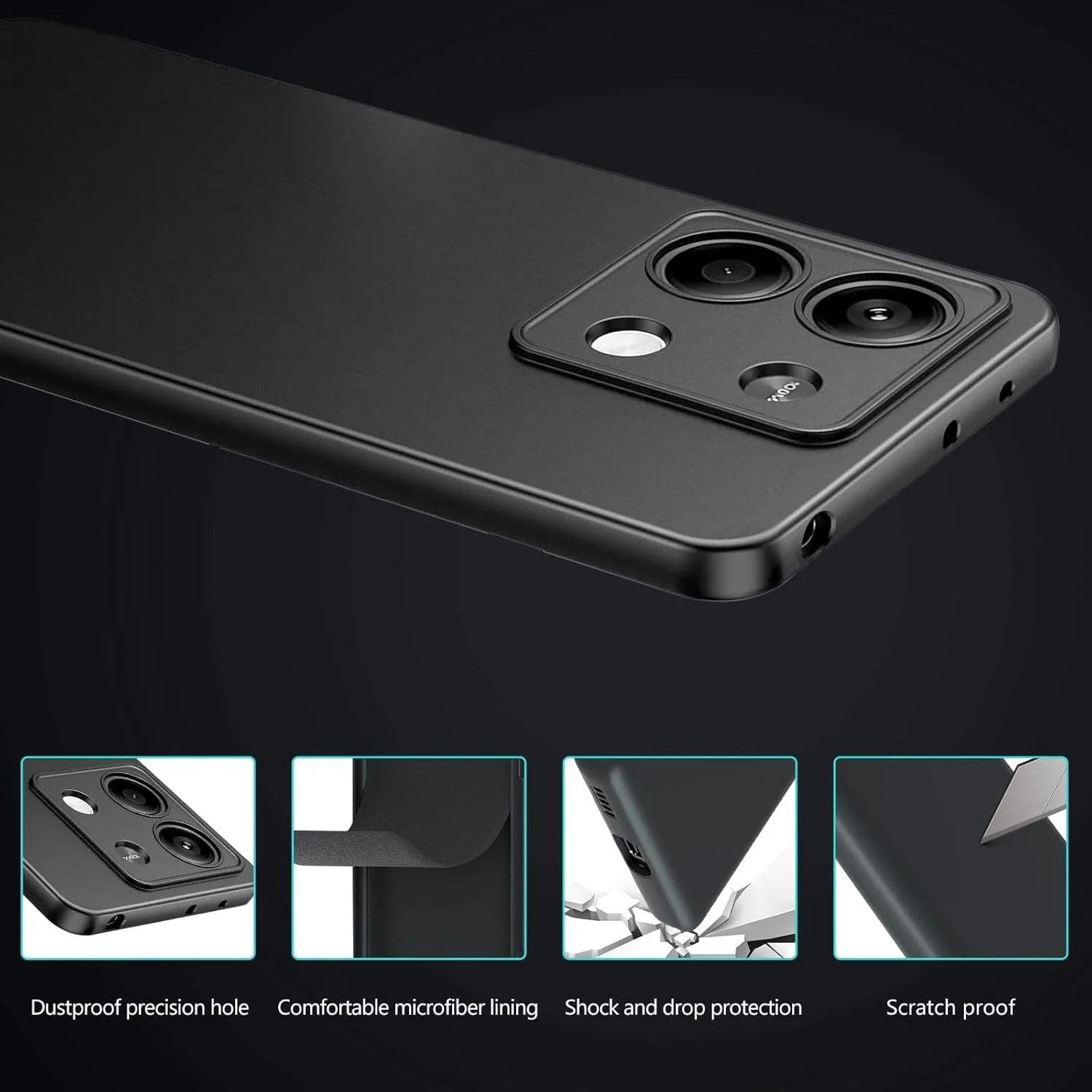 محافظ صفحه نمایش حریم خصوصی MaEiol برای شیائومی Redmi Note 13 5G به همراه قاب گوشی، محافظ صفحه نمایش شیشه ای حرارت دیده ضد جاسوسی 2 عددی، قاب محافظ سیلیکونی نرم ضد ضربه و ضد خش محافظ صفحه نمایش حریم خصوصی MaEiol برای شیائومی Redmi Note 13 5G به همراه قاب گوشی، محافظ صفحه نمایش شیشه ای حرارت دیده ضد جاسوسی 2 عددی، قاب محافظ سیلیکونی نرم ضد ضربه و ضد خش