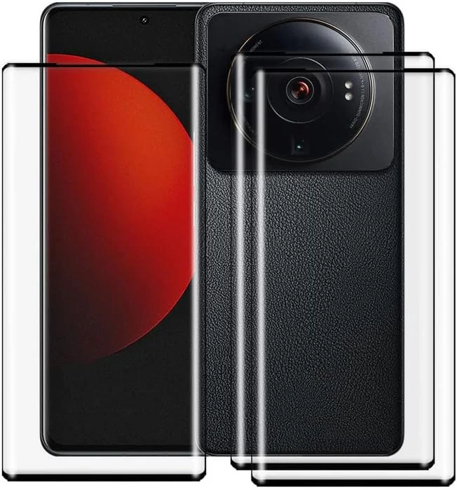 محافظ صفحه نمایش AQGG سه عددی برای شیائومی 12S Ultra [6.73 اینچ]، سختی 9H - HD - لبه 2.5D - بدون حباب - مقاوم در برابر خراش لوازم جانبی تلفن فیلم محافظ شیشه حرارت دیده برای شیائومی 12S Ultra