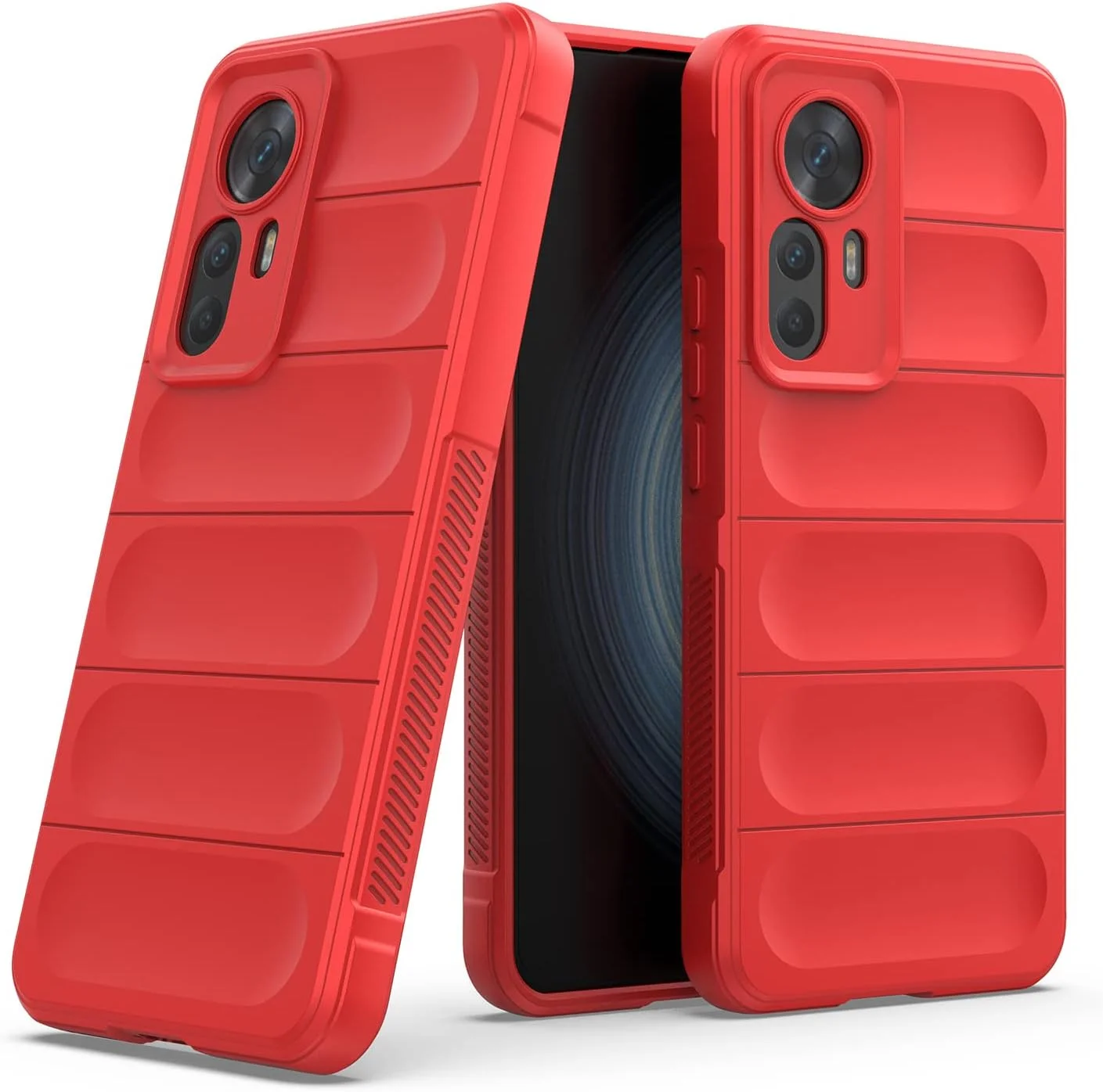 کاور محافظ GMUJIAO سازگار با Xiaomi 12T، ضد لغزش، جذب شوک، ضد خش، همراه با 2 محافظ صفحه نمایش شیشه ای حرارت دیده - قرمز کاور محافظ GMUJIAO سازگار با Xiaomi 12T، ضد لغزش، جذب شوک، ضد خش، همراه با 2 محافظ صفحه نمایش شیشه ای حرارت دیده - قرمز