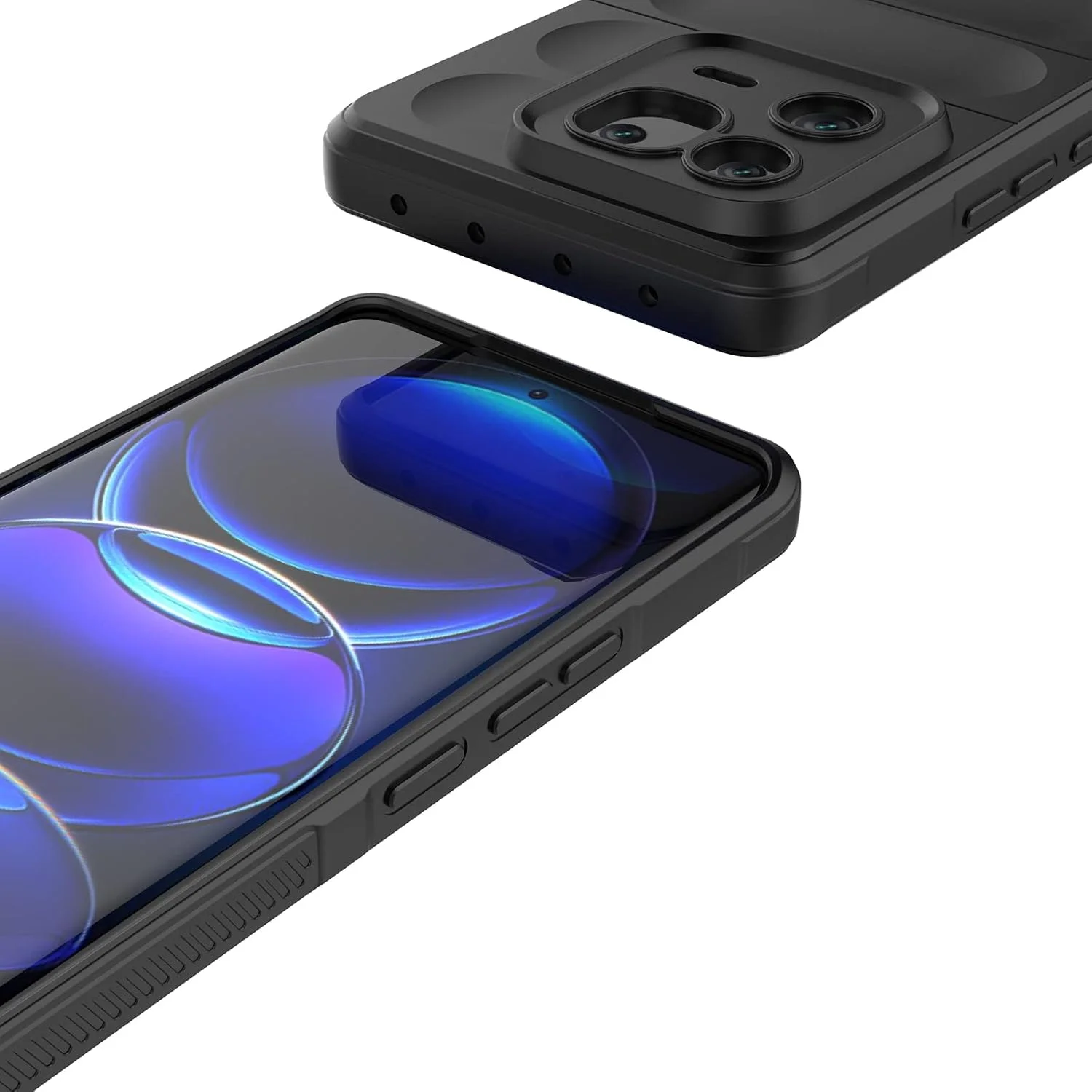 کاور محافظ GMUJIAO سازگار با گوشی Xiaomi 13، ضد لغزش، ضد ضربه، ضد خش، همراه با 2 محافظ صفحه نمایش شیشه ای حرارت دیده - سفید کاور محافظ GMUJIAO سازگار با گوشی Xiaomi 13، ضد لغزش، ضد ضربه، ضد خش، همراه با 2 محافظ صفحه نمایش شیشه ای حرارت دیده - سفید