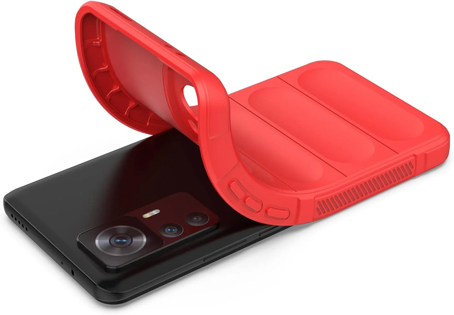 کاور محافظ GMUJIAO سازگار با Xiaomi 12T، ضد لغزش، جذب شوک، ضد خش، همراه با 2 محافظ صفحه نمایش شیشه ای حرارت دیده - قرمز کاور محافظ GMUJIAO سازگار با Xiaomi 12T، ضد لغزش، جذب شوک، ضد خش، همراه با 2 محافظ صفحه نمایش شیشه ای حرارت دیده - قرمز
