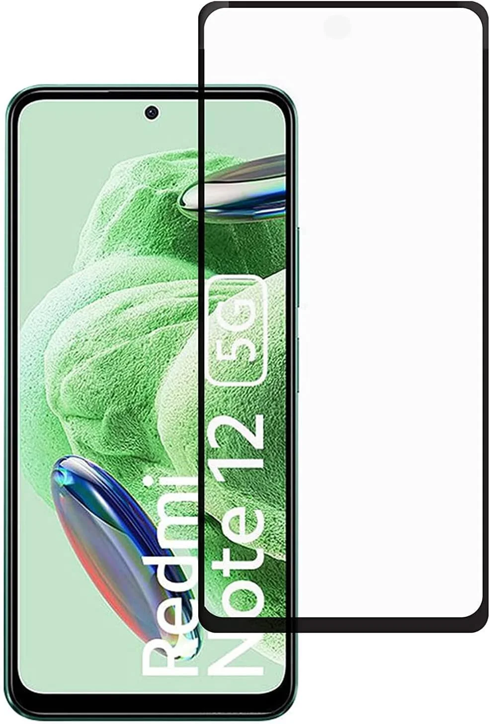 محافظ صفحه نمایش شیشه ای حرارت دیده فول چسب لبه به لبه EMODIL برای شیائومی Redmi Note 12 4G / 5G / Poco X5