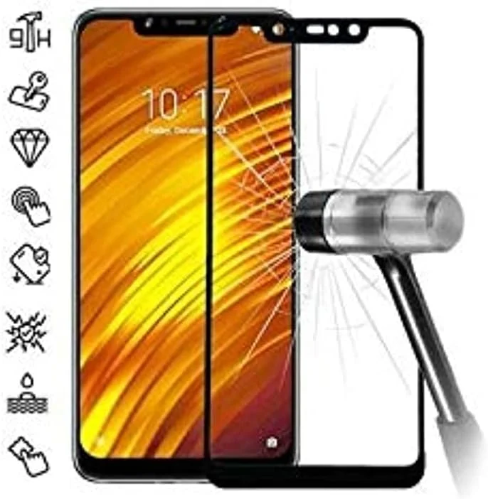 محافظ صفحه نمایش شیشه ای حرارت دیده برای شیائومی پوکو F1 - مشکی محافظ صفحه نمایش شیشه ای حرارت دیده برای شیائومی پوکو F1 - مشکی