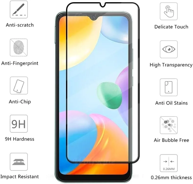 محافظ صفحه نمایش شیشه ای تمپرد فول چسب لبه به لبه EMODIL برای شیائومی Redmi 10C / Redmi 10 Power / Poco C40 / Xiaomi Redmi 10 (India) محافظ صفحه نمایش شیشه ای تمپرد فول چسب لبه به لبه EMODIL برای شیائومی Redmi 10C / Redmi 10 Power / Poco C40 / Xiaomi Redmi 10 (India)