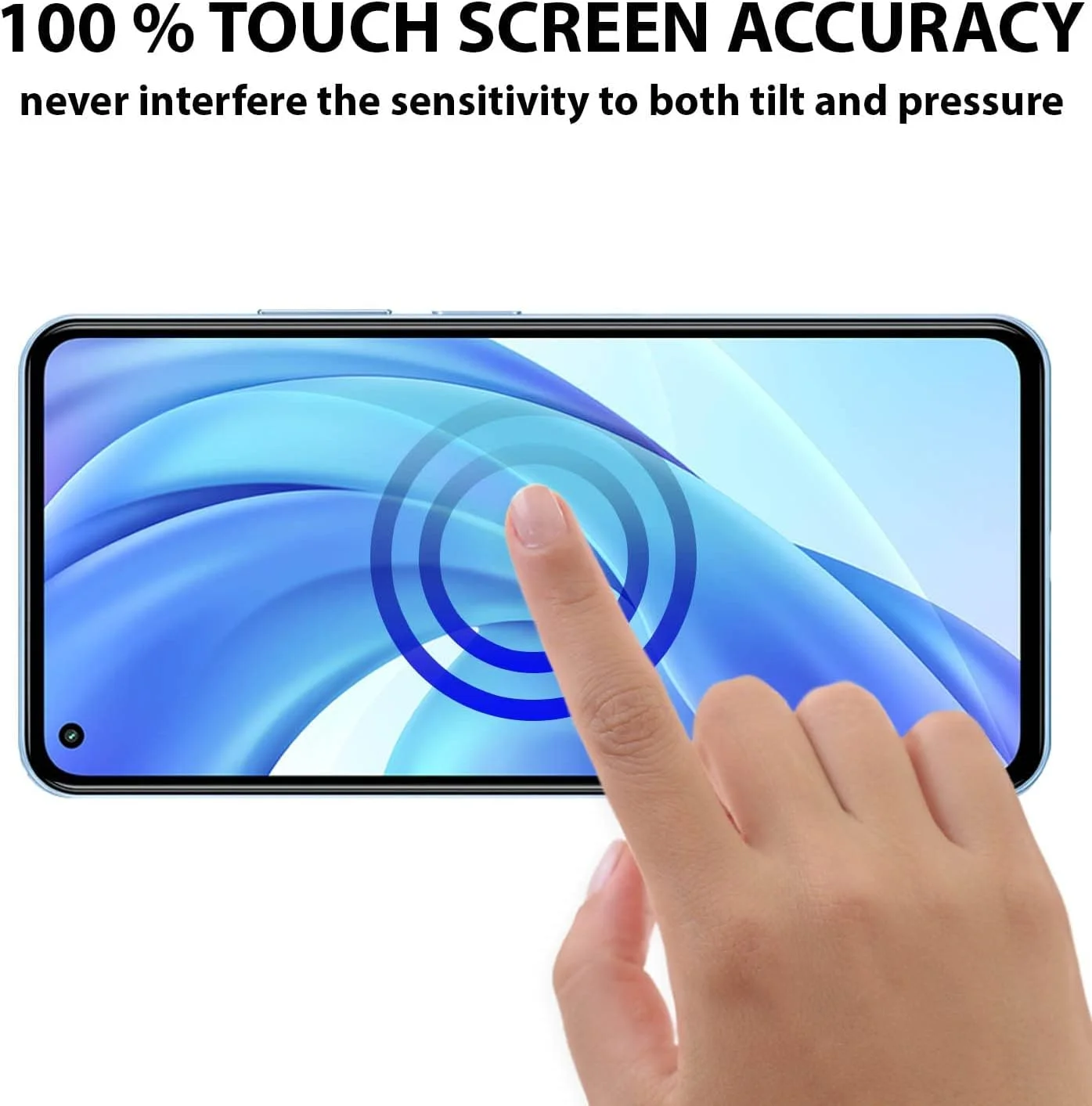 محافظ صفحه نمایش Al-HuTrusHi سازگار با Xiaomi Mi 11 Lite/Mi 11 Lite 5G / Xiaomi 11 Lite 5G NE، [نصب آسان] [بدون حباب] [سازگار با قاب] [ضد اثر انگشت]