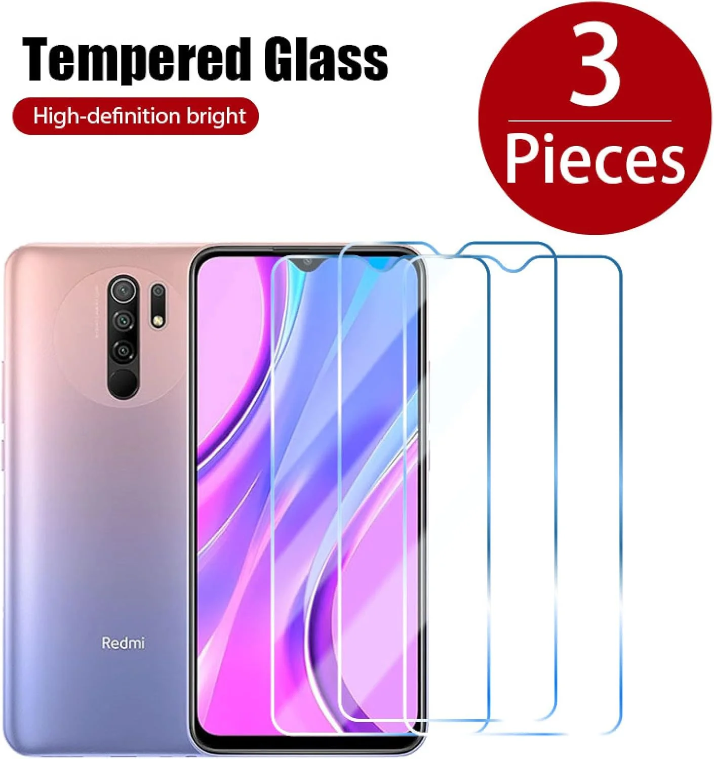 محافظ صفحه نمایش شیشه ای 3 عددی برای گوشی های شیائومی Redmi Note 10 9 8 7 Pro 9S 8T 4x 5a 4 5 10 pro 5g محافظ صفحه نمایش شیشه ای 3 عددی برای گوشی های شیائومی Redmi Note 10 9 8 7 Pro 9S 8T 4x 5a 4 5 10 pro 5g
