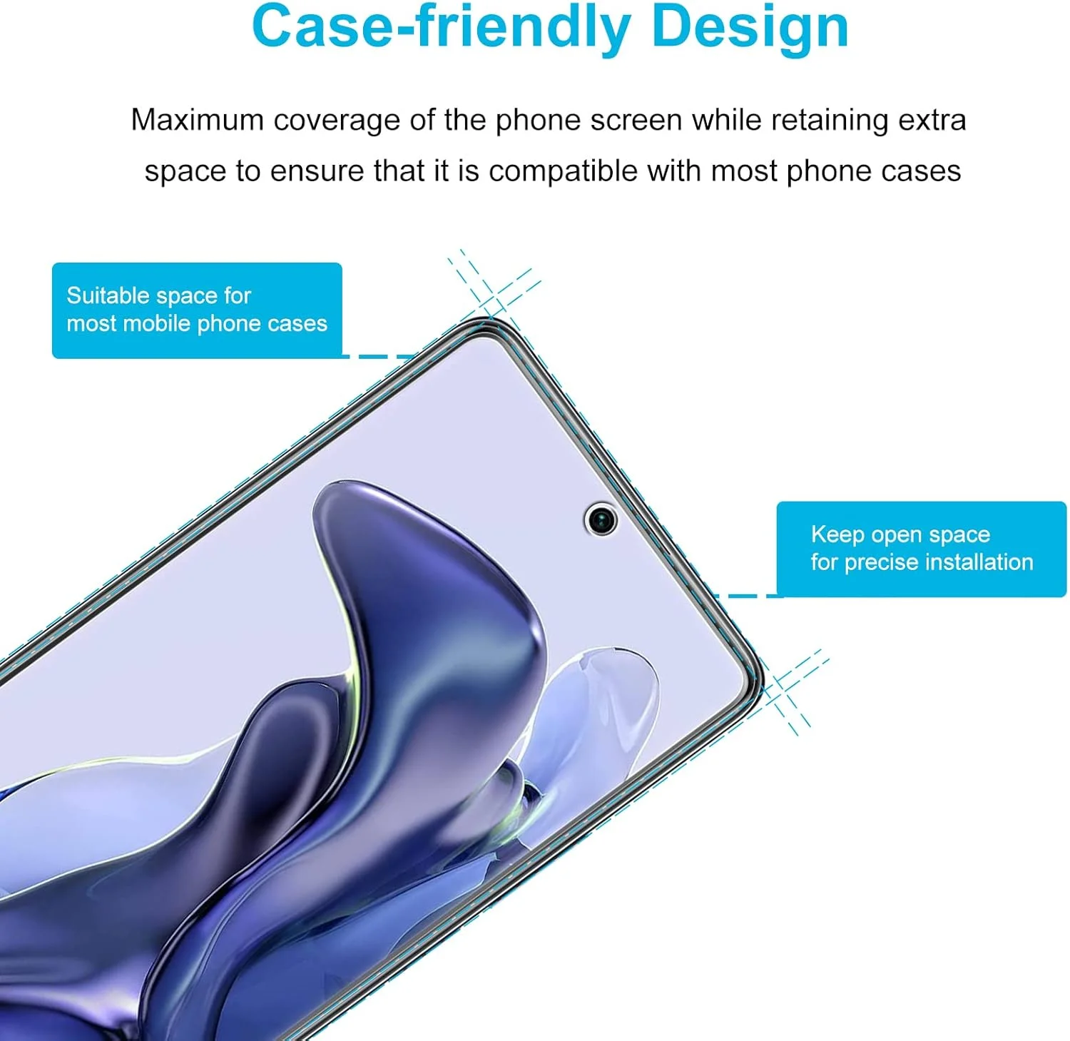 محافظ صفحه نمایش شیشه ای تمپرد Didisky برای شیائومی 11T 5G / 11T Pro 5G، [بسته 2 عددی] لمس نرم، تمیز کردن آسان، نصب آسان، شفاف