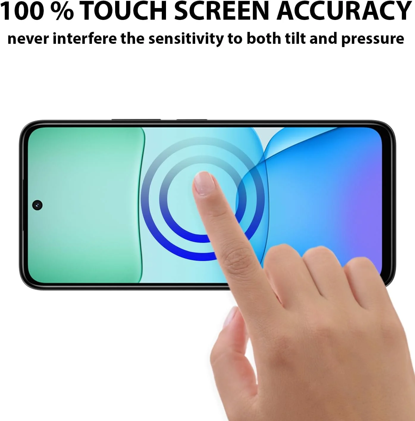 محافظ صفحه نمایش Al-HuTrusHi سازگار با شیائومی Redmi 13 / Redmi 13x / Redmi Note 13R، شیشه حرارت دیده [ضد تابش نور] [پوشش کامل HD] [نصب آسان] [حساس به لمس]