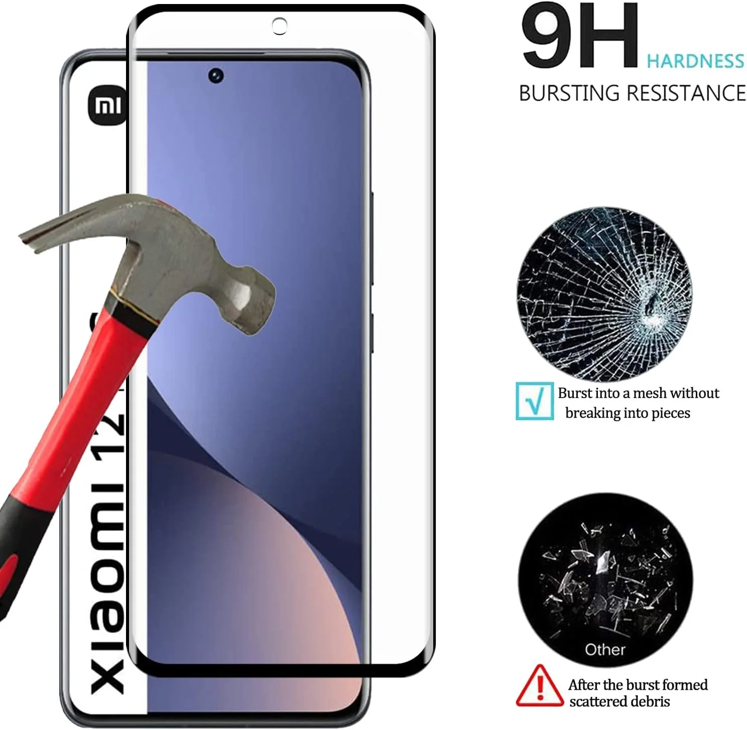 محافظ صفحه نمایش شیشه ای حرارت دیده KELOLIN برای شیائومی 12/12X، خمیده سه بعدی، سختی 9H، HD، محافظ صفحه نمایش ضد خش پوشش کامل برای شیائومی 12/12X محافظ صفحه نمایش شیشه ای حرارت دیده KELOLIN برای شیائومی 12/12X، خمیده سه بعدی، سختی 9H، HD، محافظ صفحه نمایش ضد خش پوشش کامل برای شیائومی 12/12X