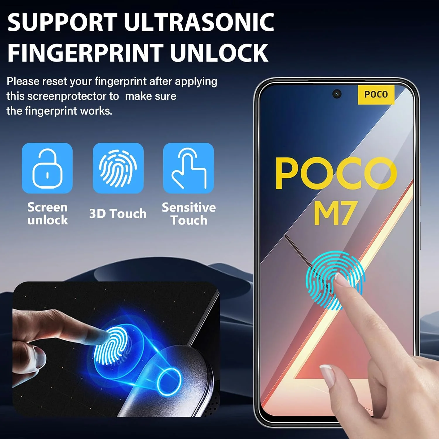 محافظ صفحه نمایش Funrae برای شیائومی Poco M7 4G، شیشه حرارت دیده با محافظ دوربین، 2 عدد فیلم 0.33 میلی متری با سختی 9H و 2 عدد محافظ دوربین فوق شفاف، محافظ صفحه نمایش ضد خش HD محافظ صفحه نمایش Funrae برای شیائومی Poco M7 4G، شیشه حرارت دیده با محافظ دوربین، 2 عدد فیلم 0.33 میلی متری با سختی 9H و 2 عدد محافظ دوربین فوق شفاف، محافظ صفحه نمایش ضد خش HD