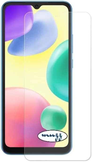 محافظ صفحه نمایش شیشه ای تمپرد ضد خش 9H HD Muzz Xiaomi Redmi 10A فیلم محافظ گوشی شفاف برای Xiaomi Redmi 10A